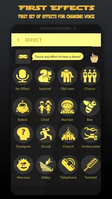 Gold Voice Changer & Voice Recorder android App screenshot 4